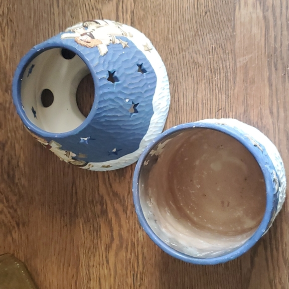 New Creative Enterprises Inc. Terracotta Angel Candle Holder with Shade - Picture 9 of 11